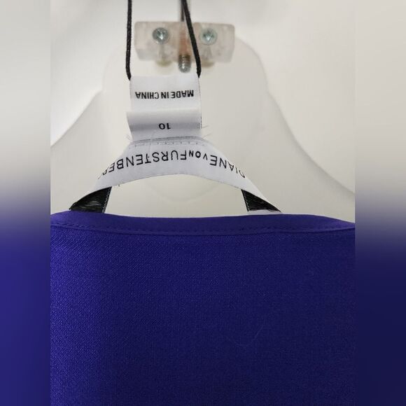 NWT Diane Von Furstenberg Side Ruched Sleeveless Knee Length Sheath Dres… - Picture 4 of 5